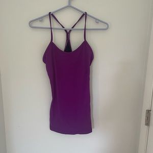 Lululemon racerback tank with sports bra. Size L. Used